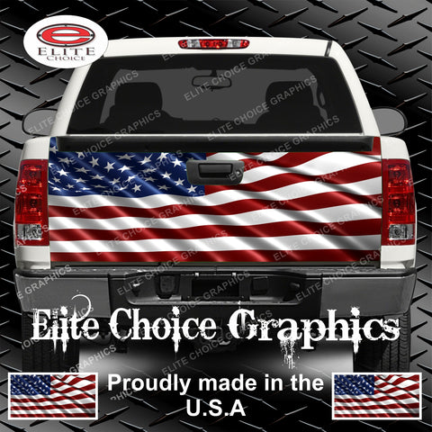 American Flag Tailgate Wrap