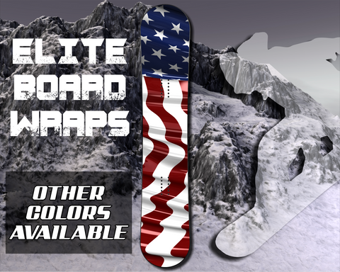 American Flag Snowboard Vinyl Wrap Graphic Decal Sticker