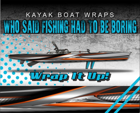 Armor Kayak Vinyl Wrap Kit Graphic Decal/Sticker 12ft and 14ft
