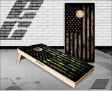 Army Camo Flag Cornhole Boards