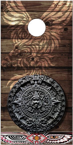 Aztec Calendar UV Direct Print Cornhole Tops