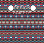 Aztec Pattern UV Direct Print Cornhole Tops