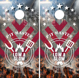 BBQ Low and Slow UV Direct Print Cornhole Tops