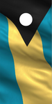 Bahamian Flag Wavy UV Direct Print Cornhole Tops