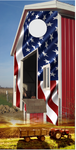 Barn Flag Cornhole Wrap