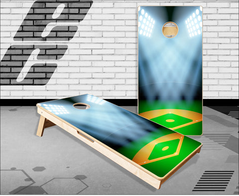 Baseball Field Cornhole Boards