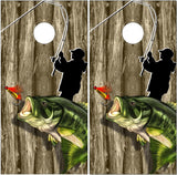 Bass Fishing Wood UV Direct Print Cornhole Tops