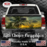 Beach Palm Trees Tailgate Wrap