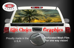 Beach Palm Trees Rear Window Wrap