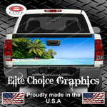 Beach Paradise Tailgate Wrap