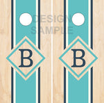 Beach Wood Letter UV Direct Print Cornhole Tops