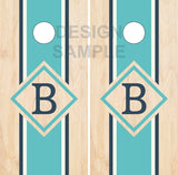 Beach Wood Letter UV Direct Print Cornhole Tops