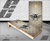 Bee Honeycomb Cornhole Boards