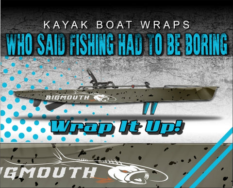 Bigmouth Catfish Skin Kayak Vinyl Wrap Kit Graphic Decal/Sticker 12ft and 14ft