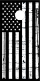 Black And White Distressed American Flag UV Direct Print Cornhole Tops