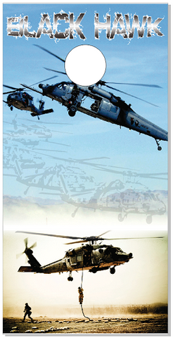 Black Hawk Helicopter 2 Cornhole Wrap