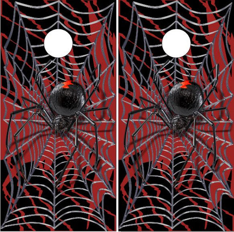 Black Widow Spider Cornhole Wrap