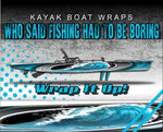 Blue Wave Kayak Vinyl Wrap Kit Graphic Decal/Sticker 12ft and 14ft