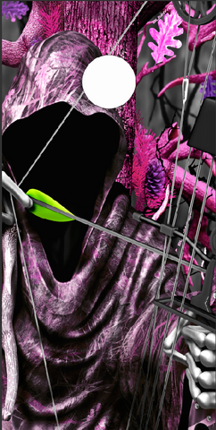 Bow Reaper Oblit Pink Camo UV Direct Print Cornhole Tops