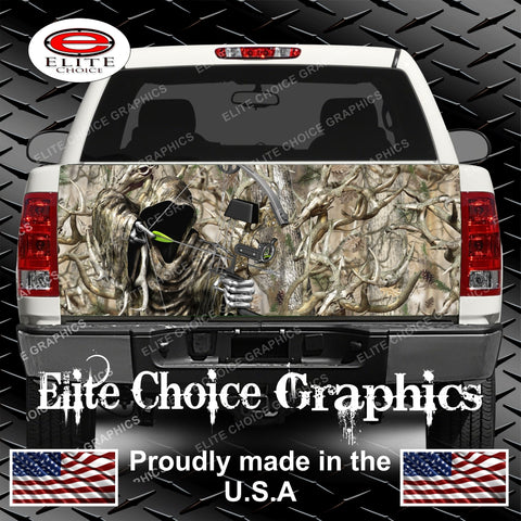 Bow Reaper Obliteration Buck Camo Tailgate Wrap