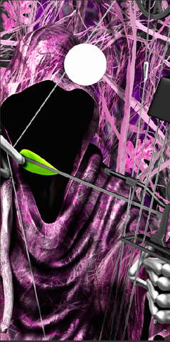 Bow Reaper Tallgrass Pink Camo UV Direct Print Cornhole Tops