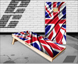 British Flag Wavy Cornhole Boards