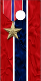 Bronze Star Military Ribbon Cornhole Wrap