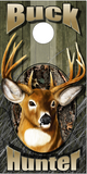 Buck Deer Hunter Camo Cornhole Wrap