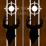 Buck Head Scope Wood Cornhole Wrap