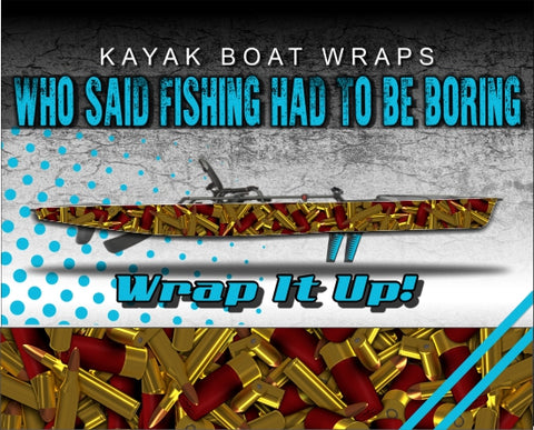 Bullet Pile 2 Kayak Vinyl Wrap Kit Graphic Decal/Sticker 12ft and 14ft