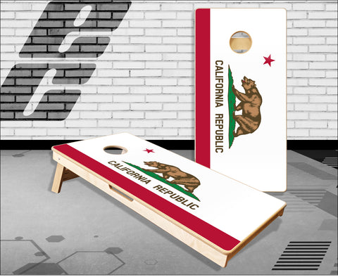California Republic Flag Cornhole Boards