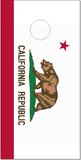 California republic Flag Cornhole Wrap