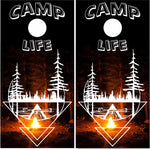 Camp Life UV Direct Print Cornhole Tops