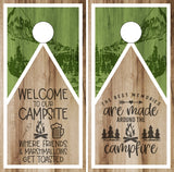 Camp Site Toasted Memories Cornhole Wrap