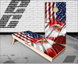 Canadian Flag Blend Eagle 2 Cornhole Boards