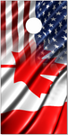 Canadian Flag Blend Cornhole Wrap