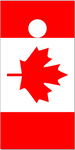 Canadian Flag Flat Cornhole Wrap