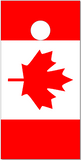 Canadian Flag Flat UV Direct Print Cornhole Tops