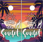 Chase the Sunset Beach UV Direct Print Cornhole Tops