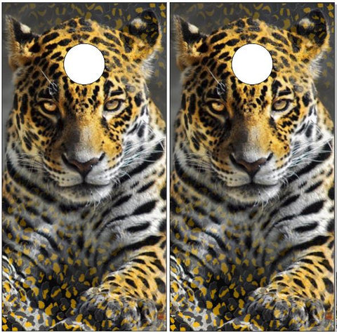 Cheetah UV Direct Print Cornhole Tops