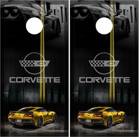 Chevrolet Corvette UV Direct Print Cornhole Tops