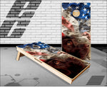 Chocolate Yellow Lab Pheasant Cornhole Boards