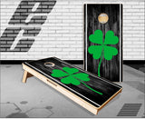 Clover Dark Wood Cornhole Boards