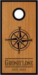 Compass Rose Est Date Cornhole Wrap