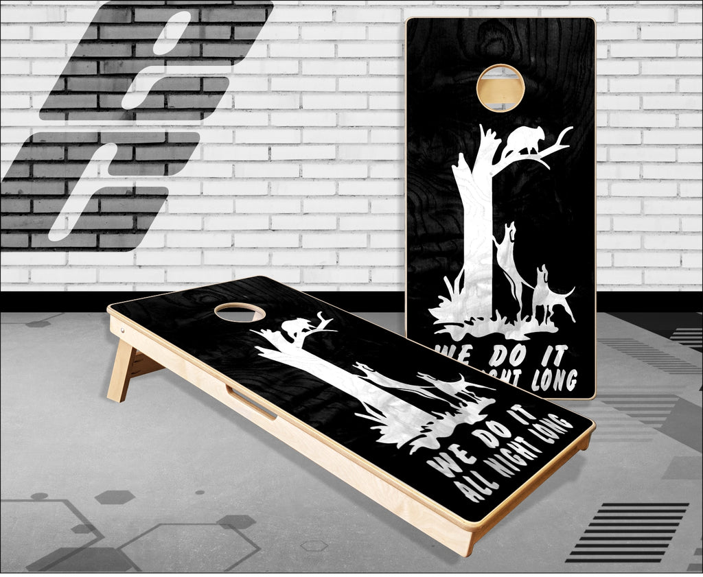 Western Michigan Distressed Cornhole Boards –