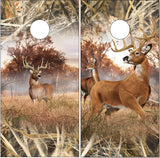 Deer Buck Tallgrass Cornhole Wrap