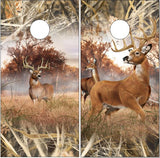 Deer Buck Tallgrass UV Direct Print Cornhole Tops
