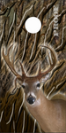 Deer Head Oak Hunting Cornhole Wrap