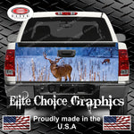 Deer In Snow Hunting Tailgate Wrap