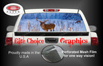 Deer In Snow Hunting Rear Window Wrap